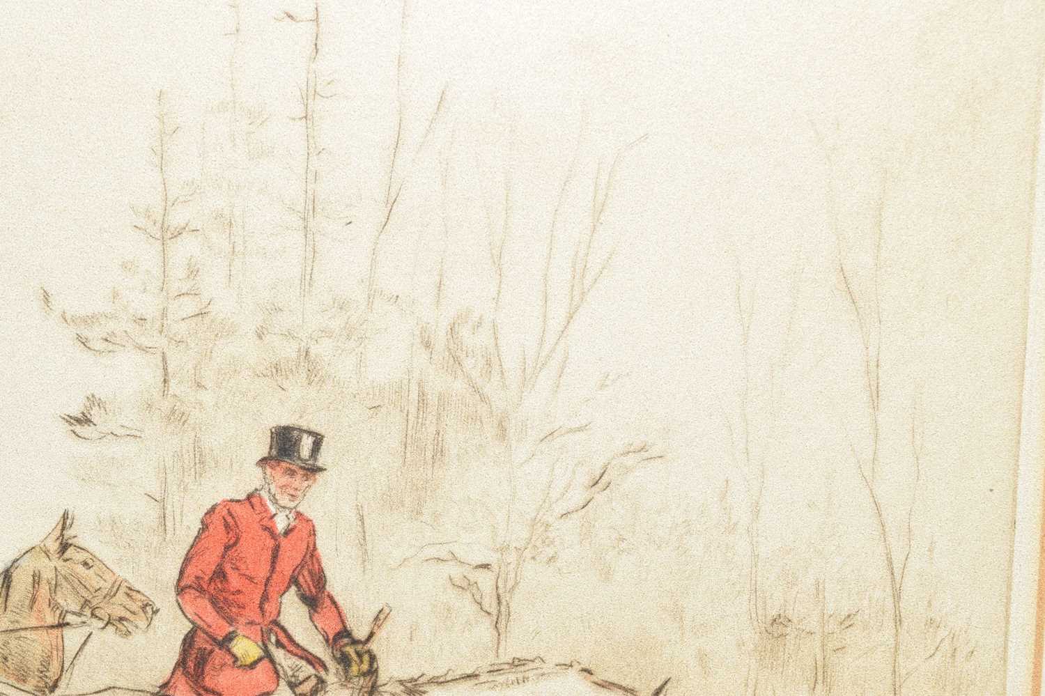 Tom Carr (British, 1912-1977) - Signed coloured etching - 'Their First Hunt' - Image 7 of 9