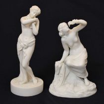 Late 19th/early 20th century parian figures