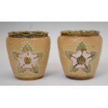 Pair of Royal Doulton Slater's patent vases