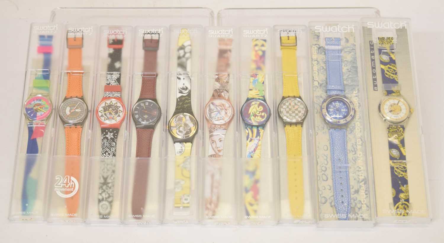 Swatch - Group of ten wristwatches
