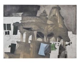 Alison Neville (b.1945) - Limited edition print - 'Temple at Udaipur'