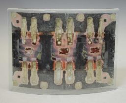 Laura Aldridge studio glass abstract curved panel