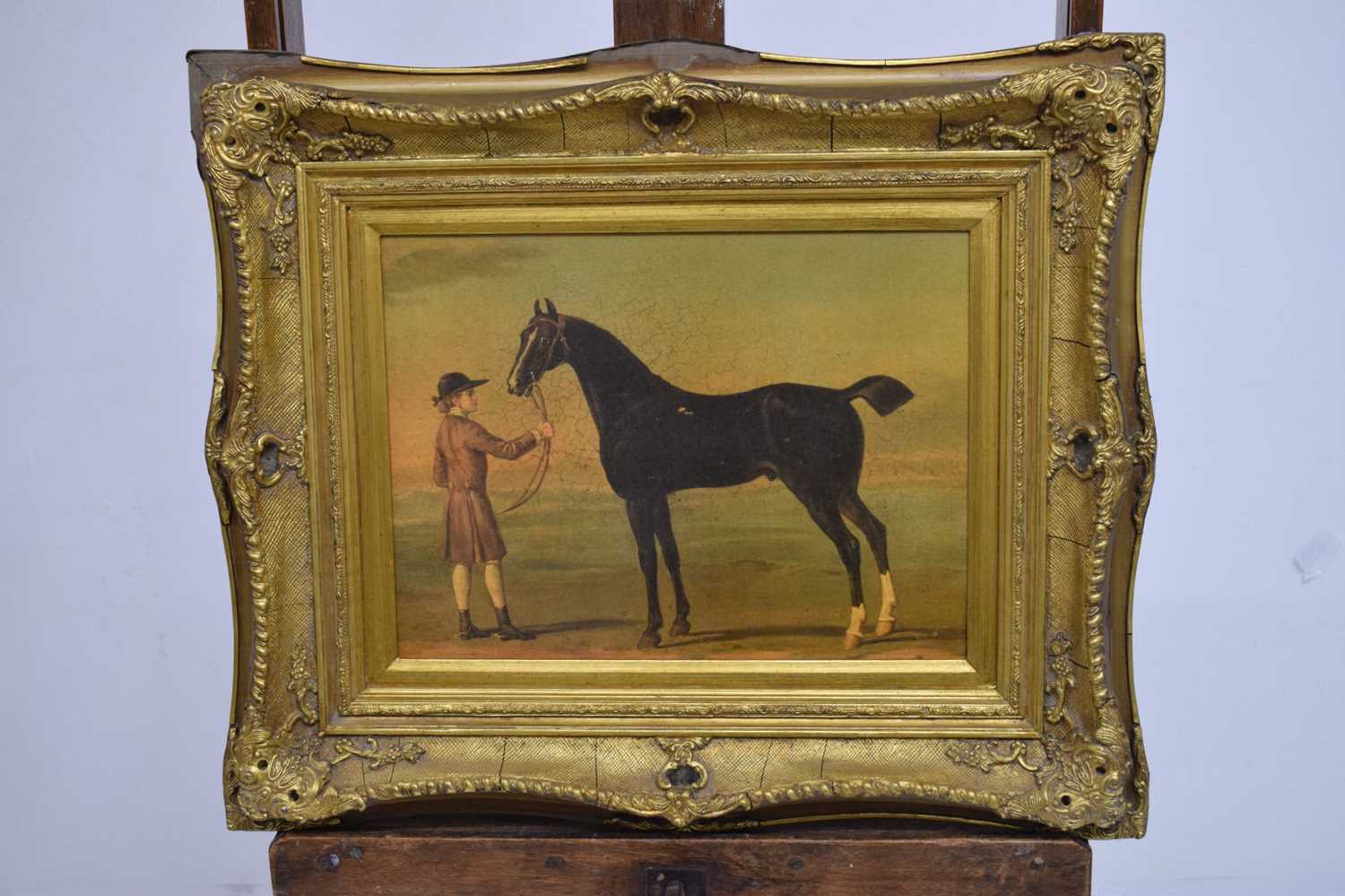 Pair of reproduction prints of horses and jockeys - Image 3 of 12