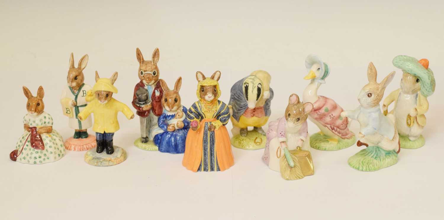 Mixed group of Beswick ‘Beatrix Potter’ and Royal `Doulton ‘Bunnykins’