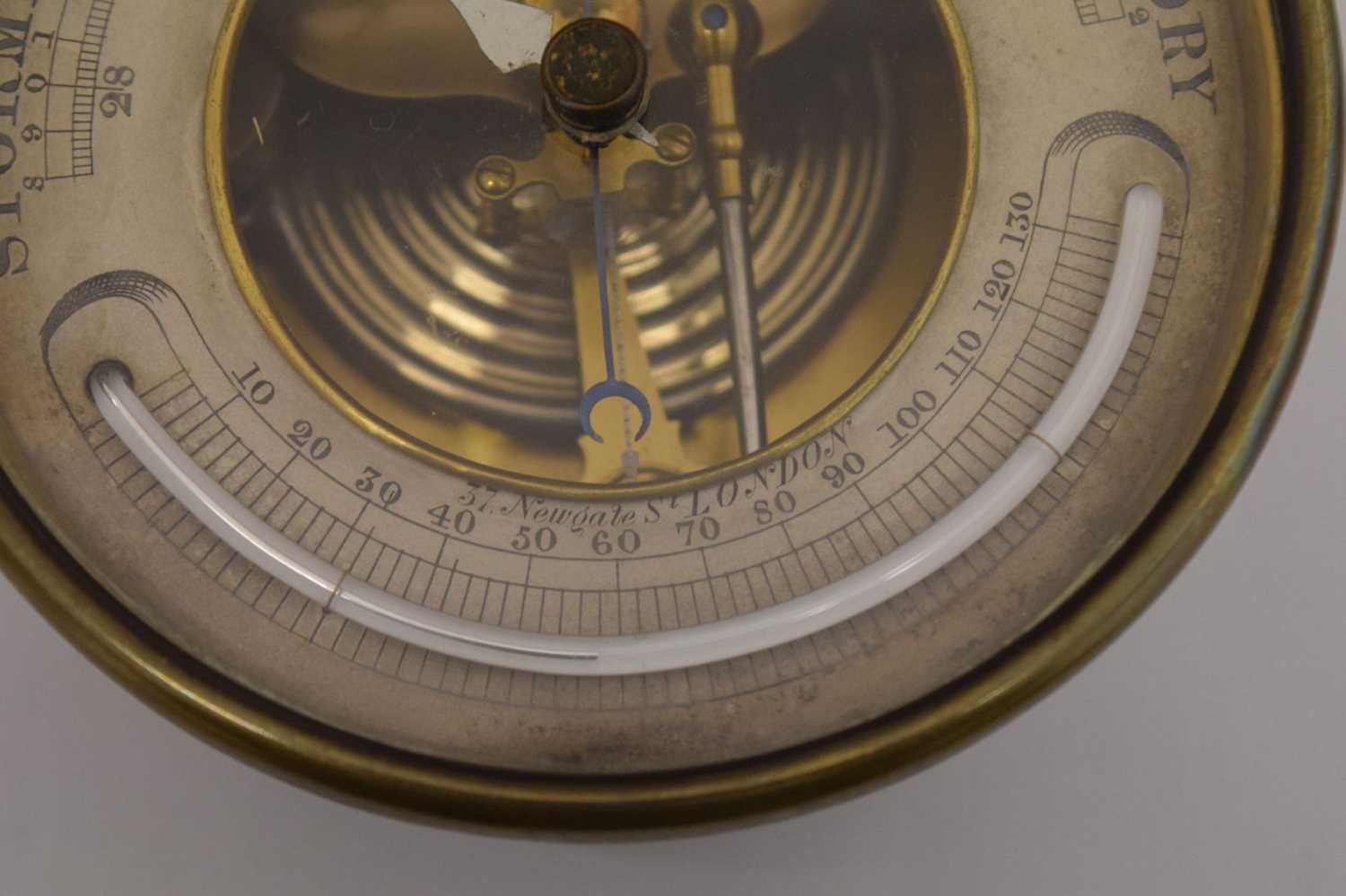 Edwardian aneroid barometer - Image 5 of 8