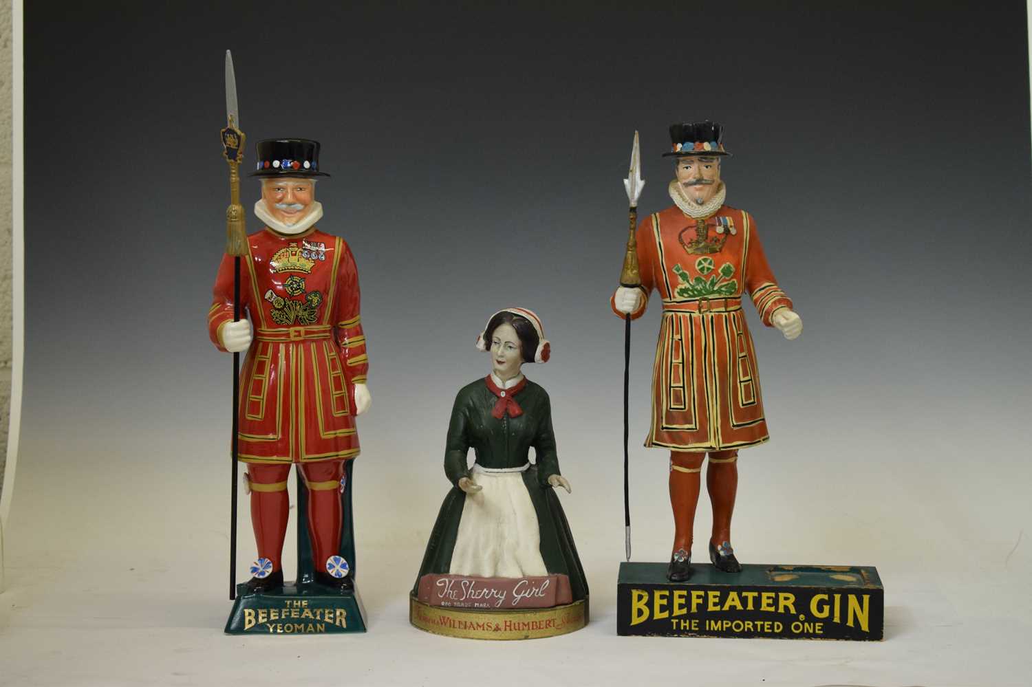 Beefeater Gin advertising display stand, Carlton Ware Beefeater and Sherry Girl - Image 7 of 8