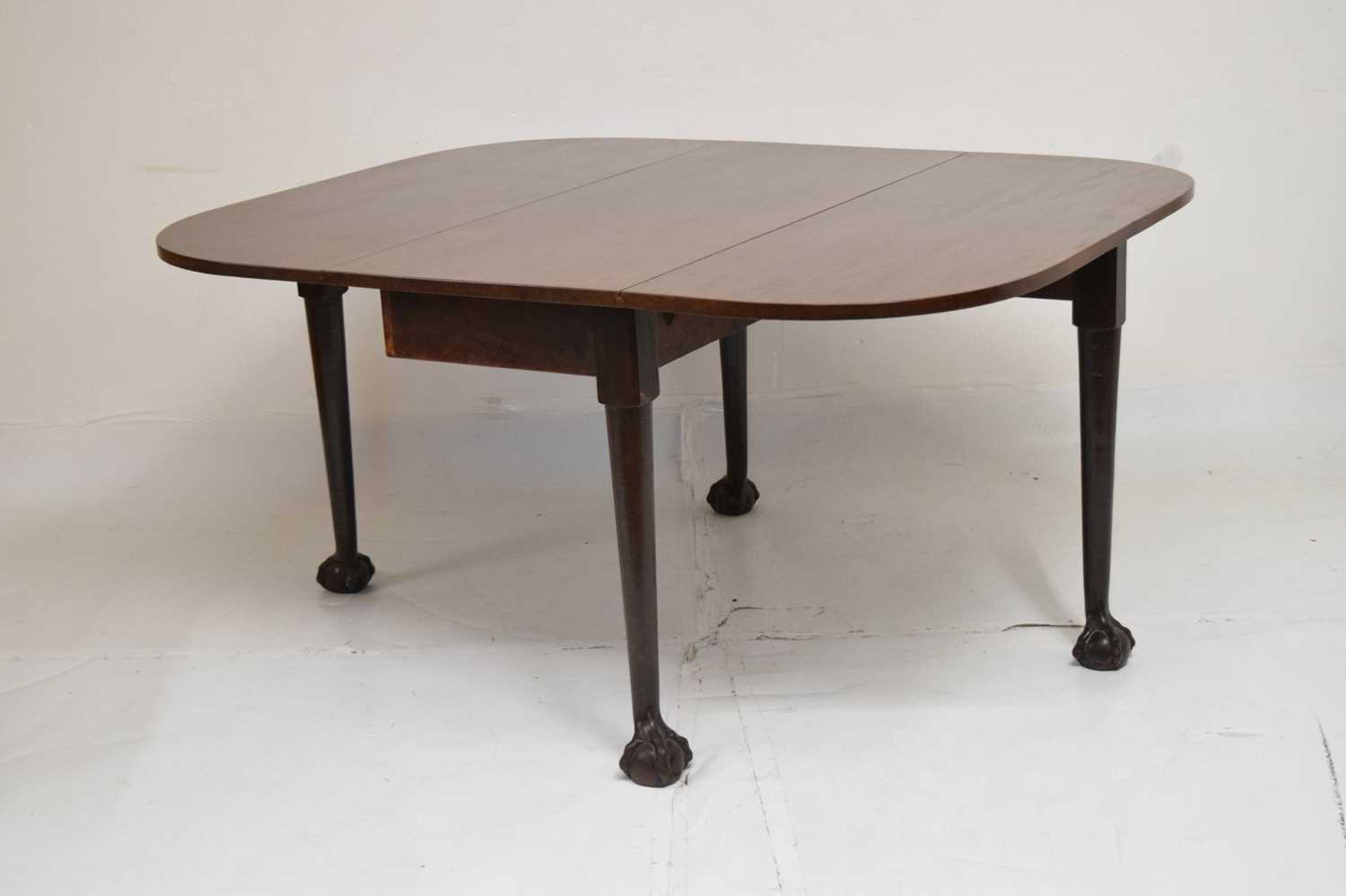 Late 19th century mahogany drop-leaf table - Image 7 of 7