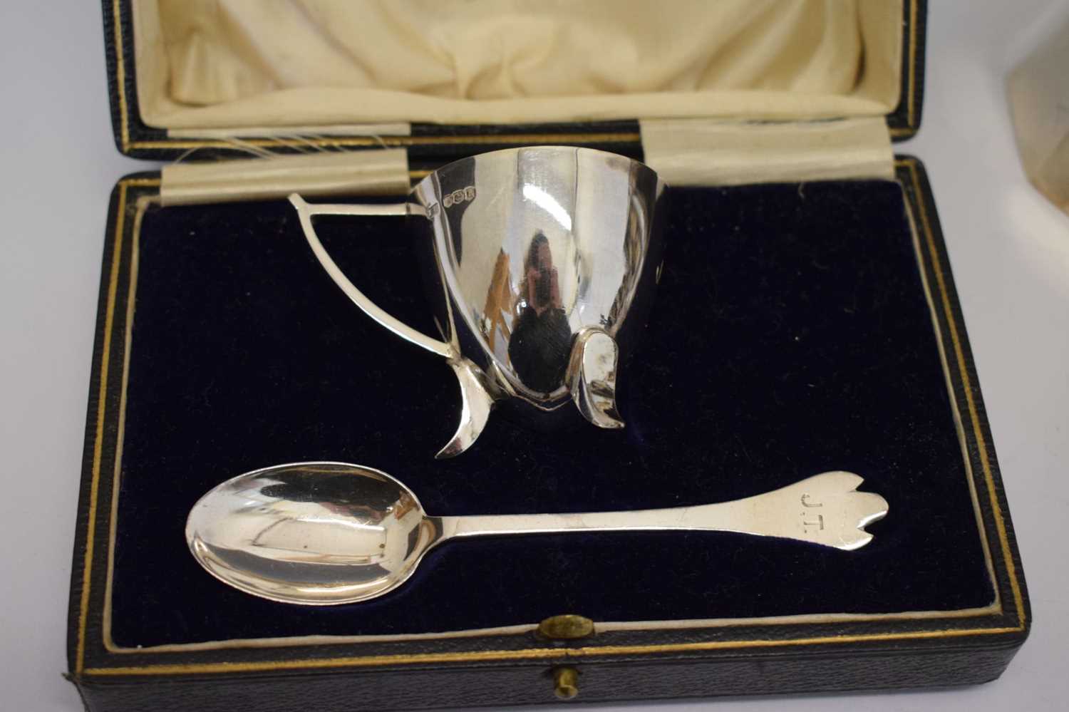 Cased George V silver Christening set, etc - Image 3 of 9