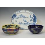 Frederick Rhead - Two Bursley ware bowls and a Woods ‘Manchu’ oval plate