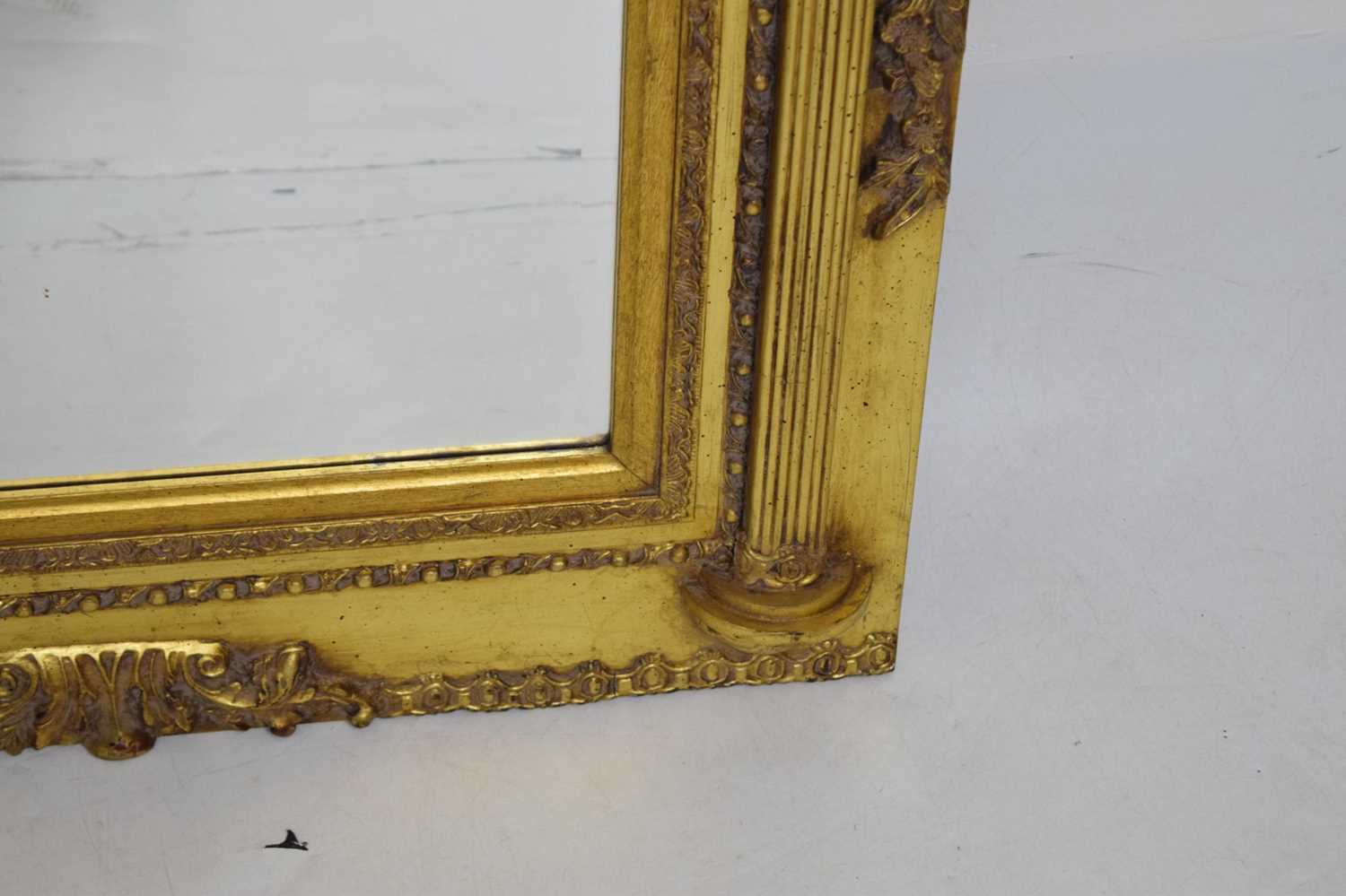 Reproduction giltwood rectangular wall mirror - Image 6 of 8