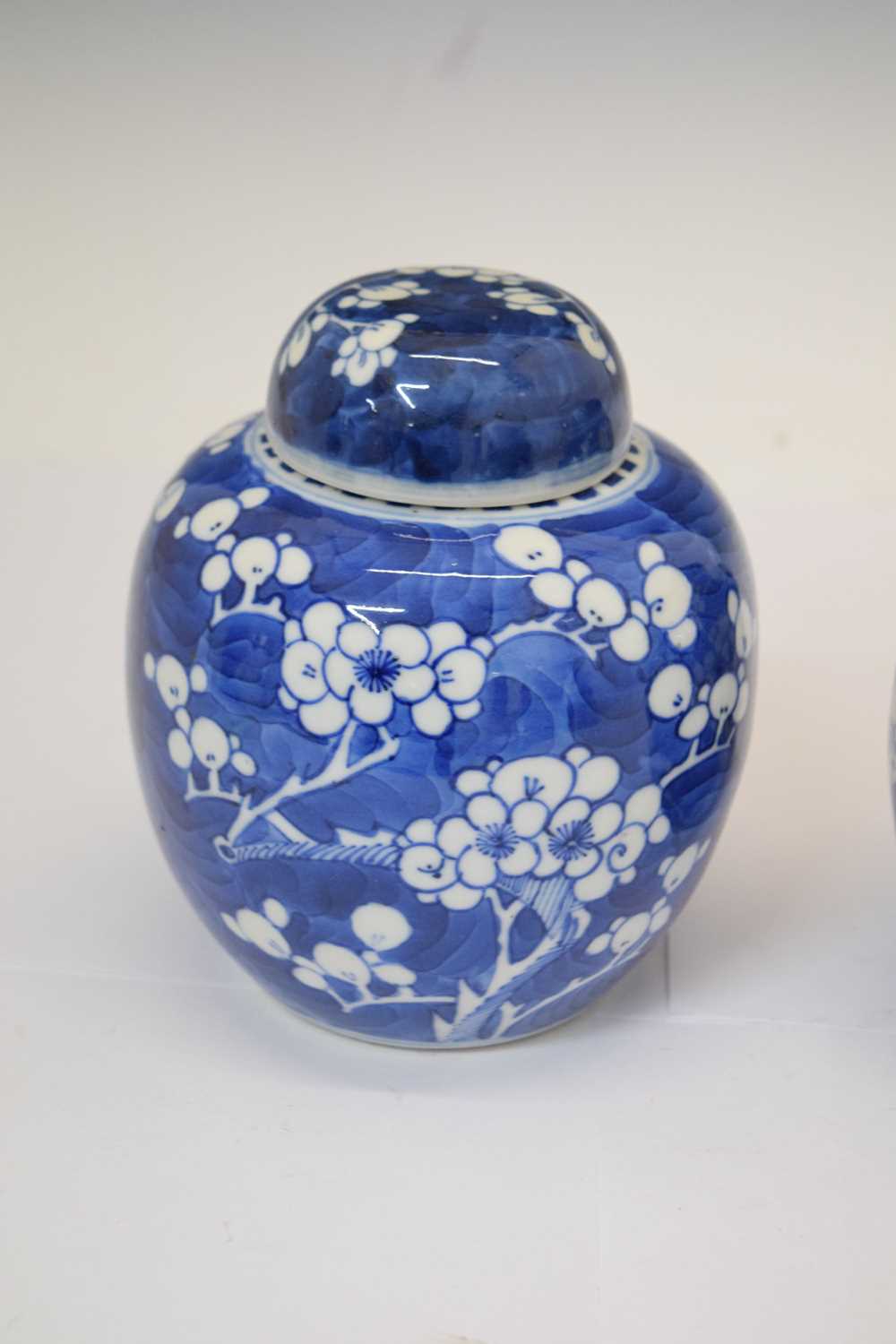 Pair of Chinese blue and white prunus ginger jars - Image 3 of 9