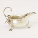 George II silver sauceboat