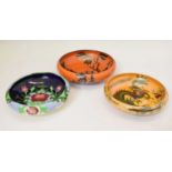 Frederick Rhead - Three Bursley ware bowls