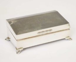 Edward VII silver tabletop box