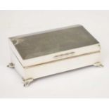 Edward VII silver tabletop box