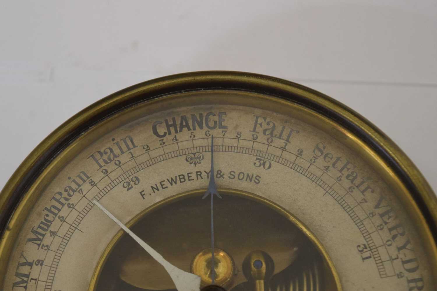 Edwardian aneroid barometer - Image 2 of 8