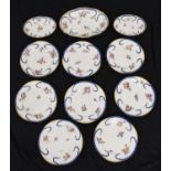 Set of Continental porcelain plates