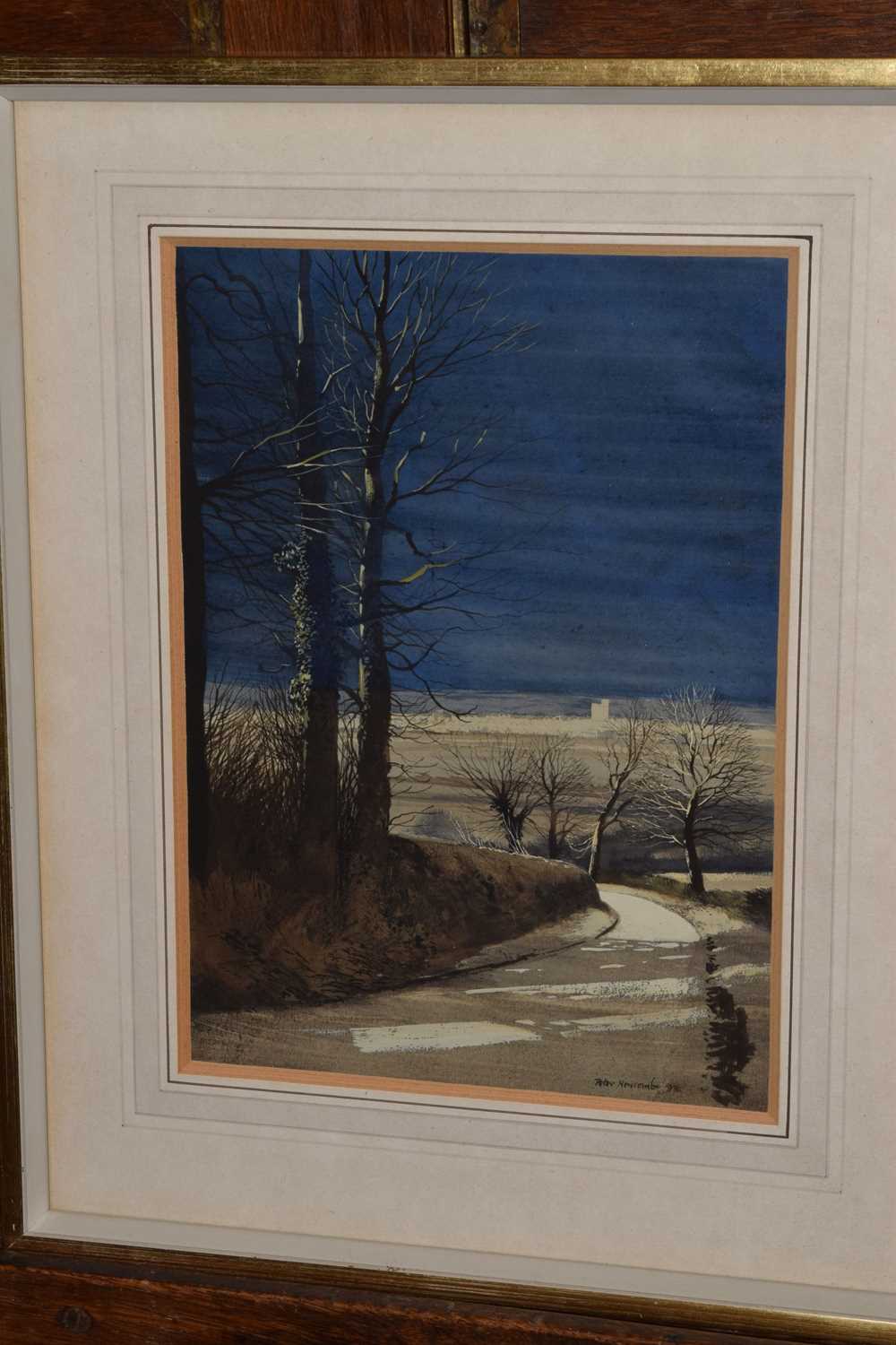 Peter Newcombe (b.1943) - Watercolour - Evening landscape - Image 2 of 7