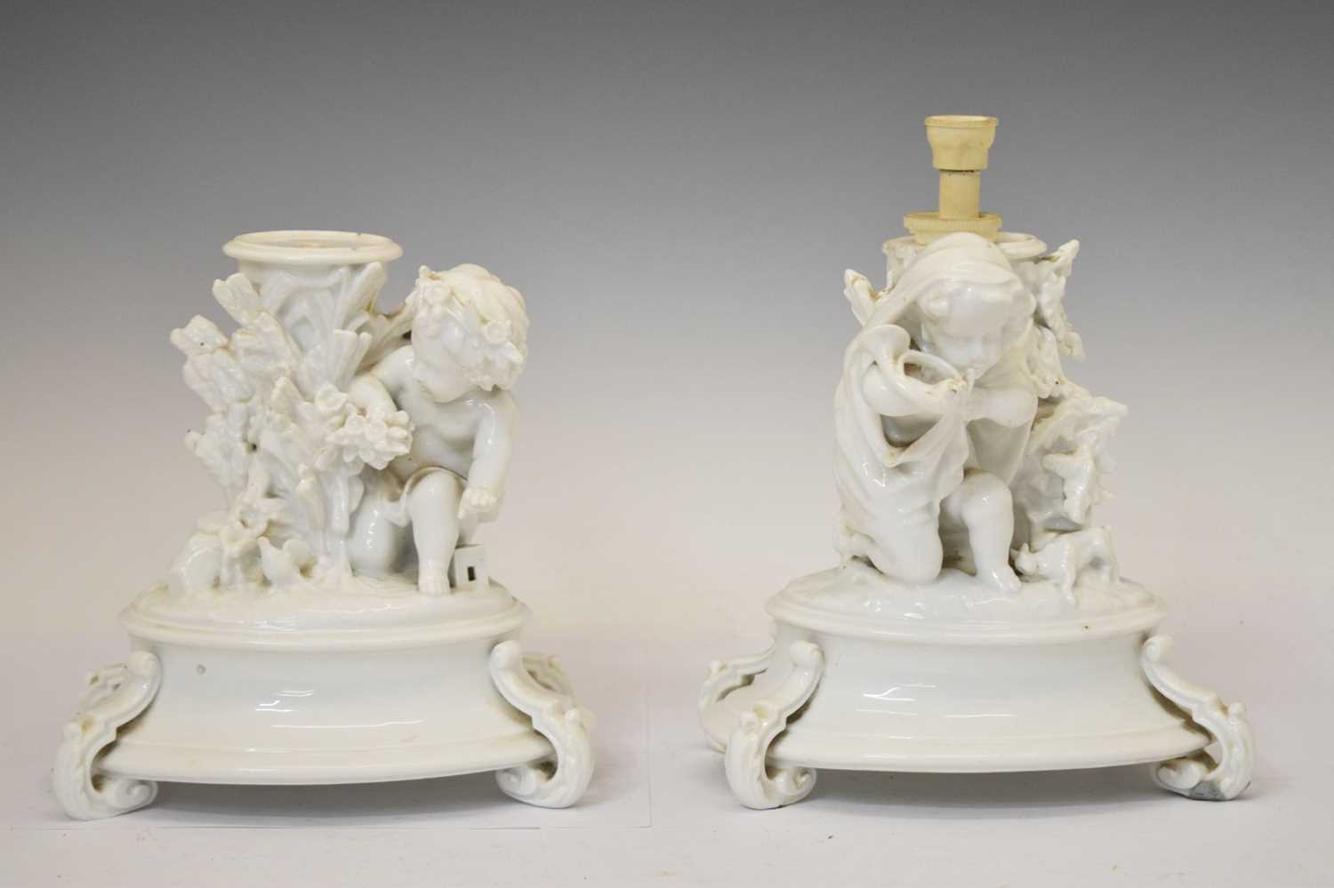 Henri Ardant & Cie - Pair of French cherub centrepieces - Image 2 of 9