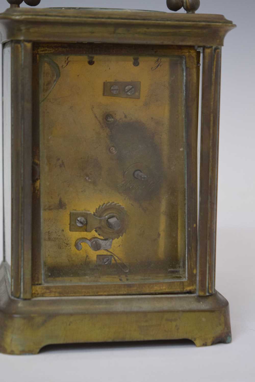 Two carriage timepieces and dressing table clock - Image 7 of 9