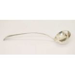 George III silver Old English pattern ladle