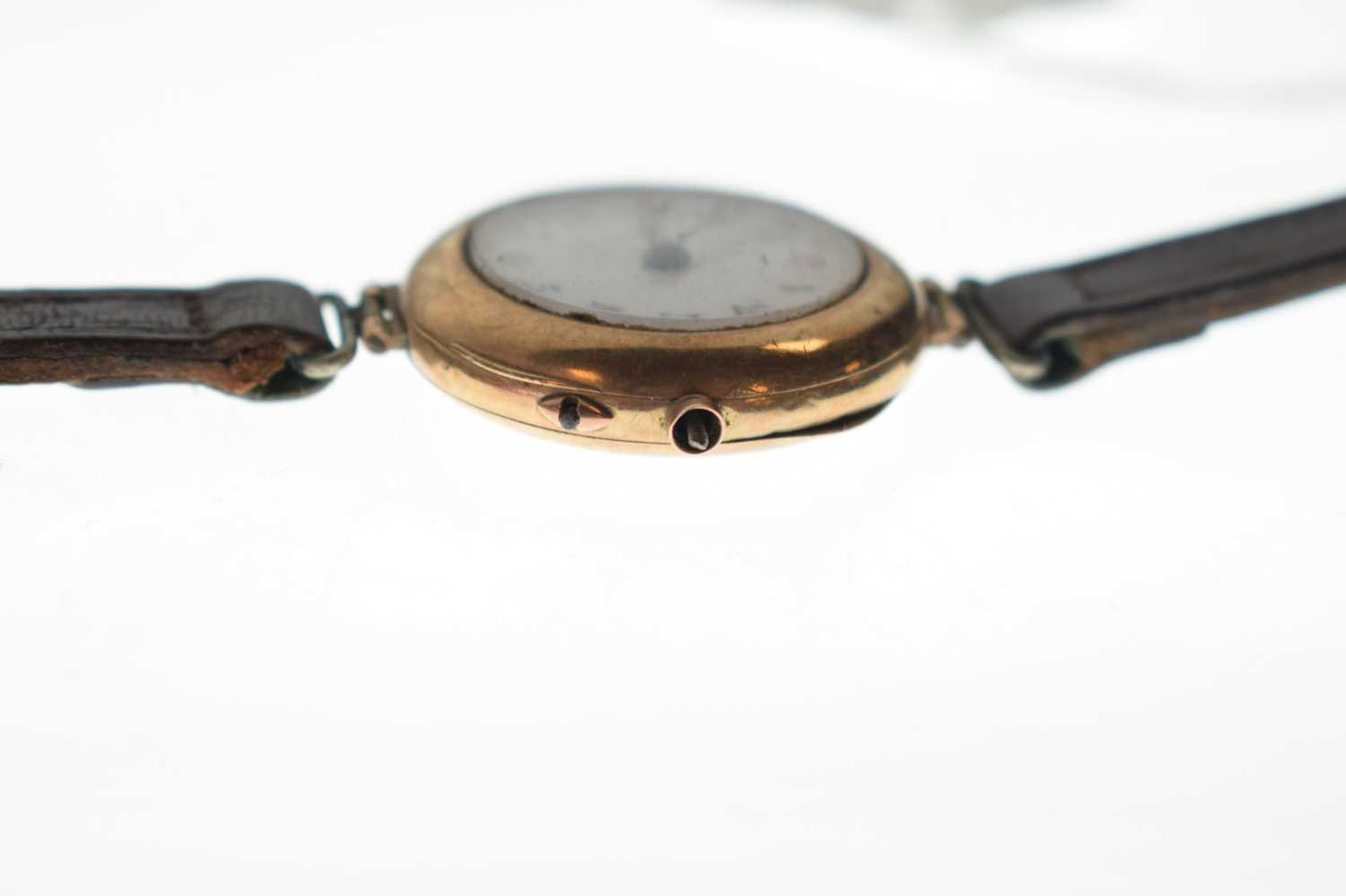 Early 20th century 9ct gold cased wristwatch - Image 4 of 9