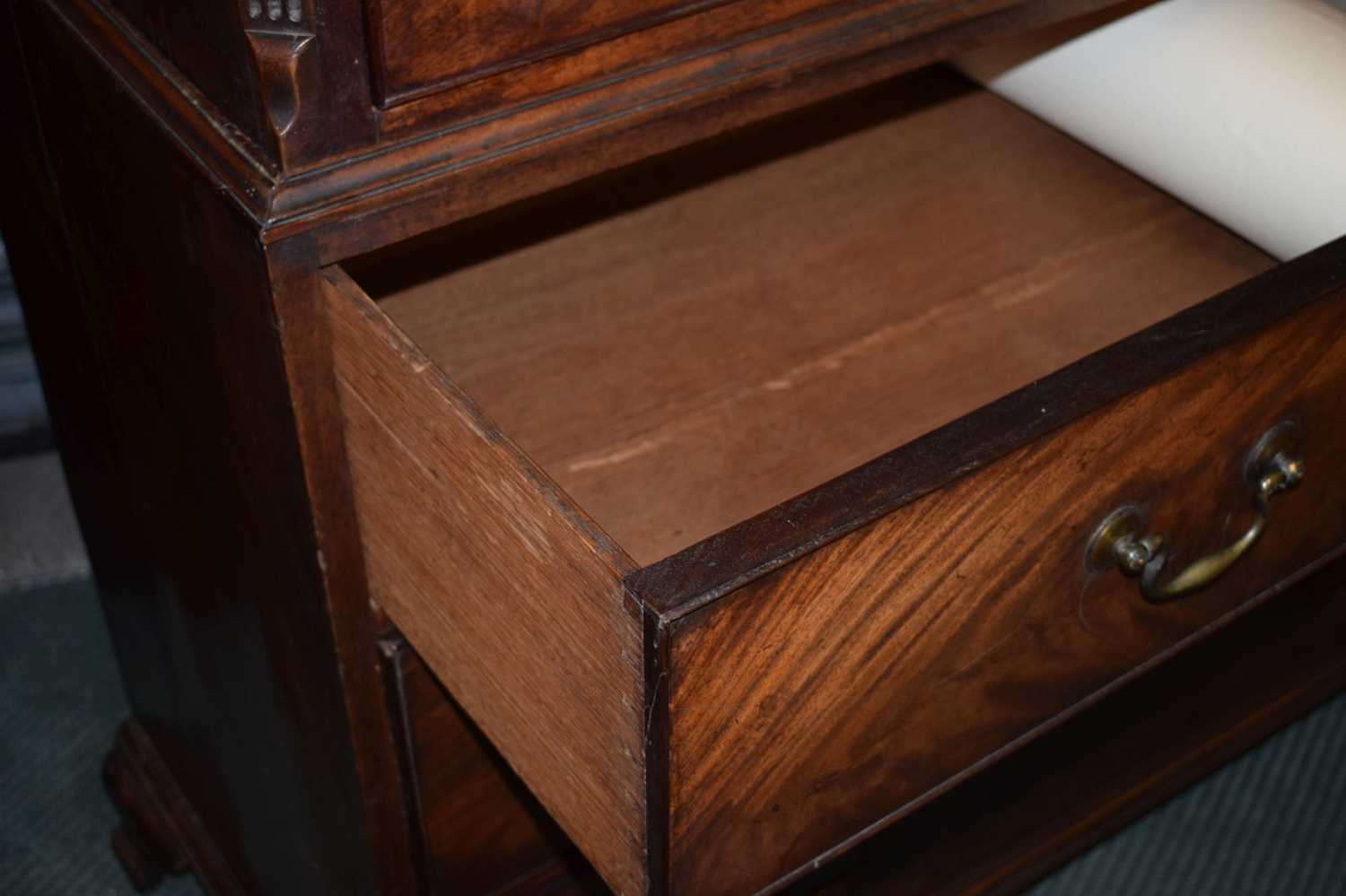 George III mahogany chest on chest - Image 2 of 7