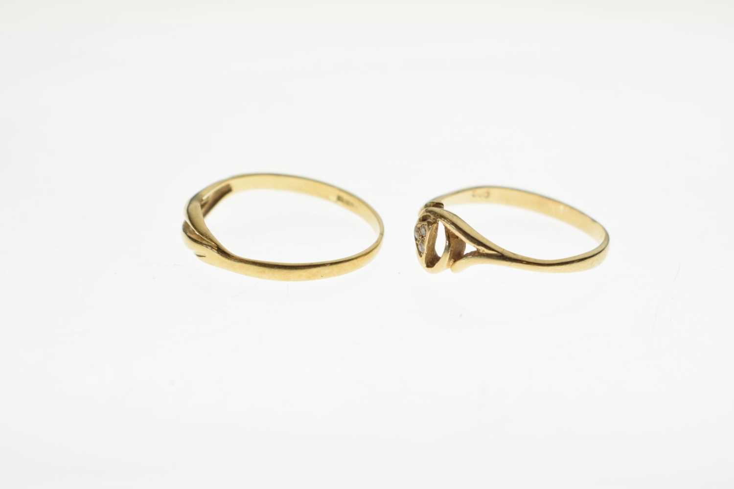 Yellow metal (750) ring and 14ct gold ring - Image 3 of 6