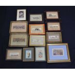 Quantity of Stevengraph and other framed silk pictures