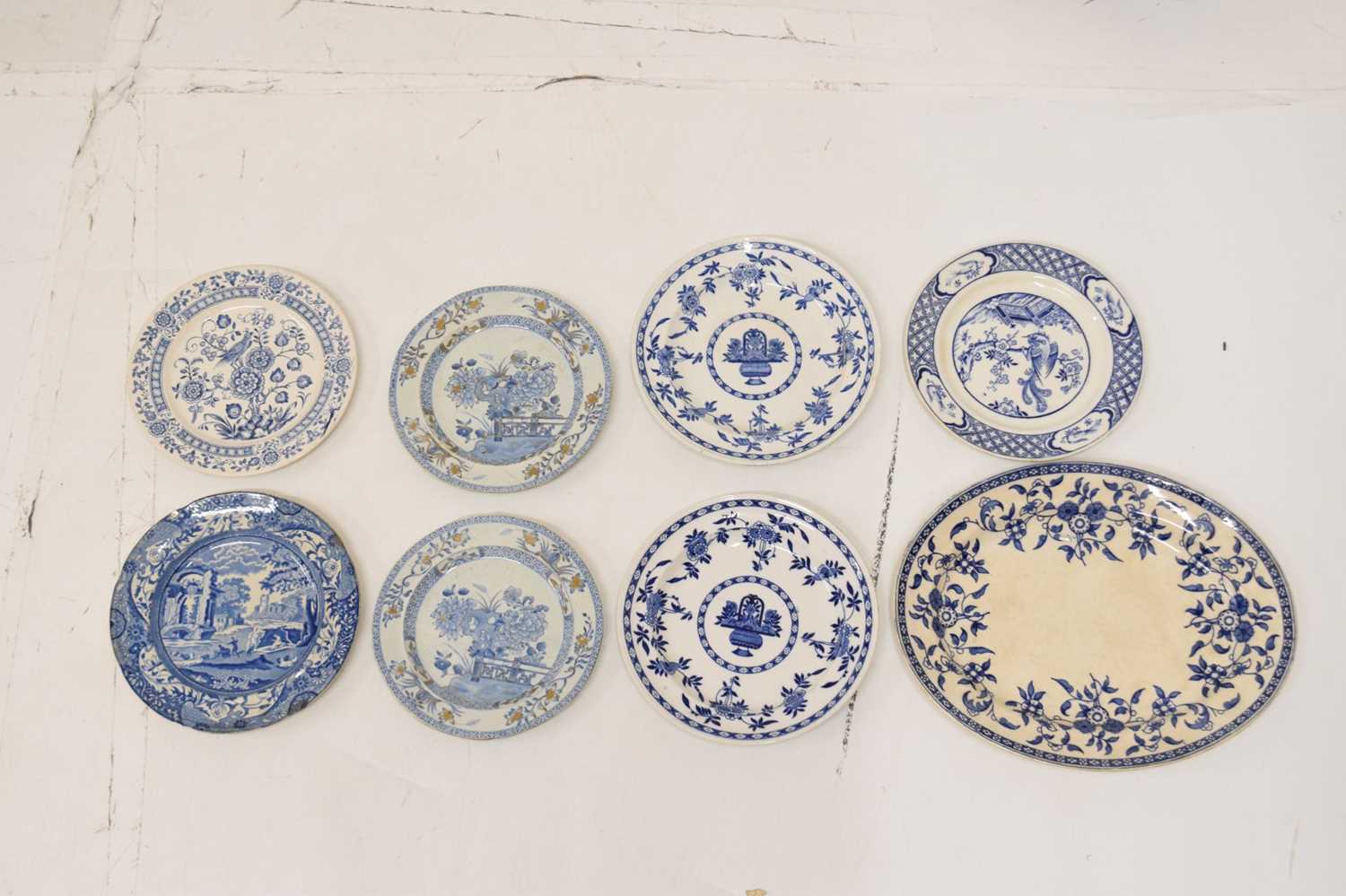 Collection of 19th century and later blue and white ceramics - Image 2 of 12