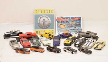 Quantity of unboxed 1/18 and 1/24 scale diecast model vehicles