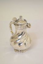 French white-metal lidded jug