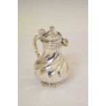 French white-metal lidded jug