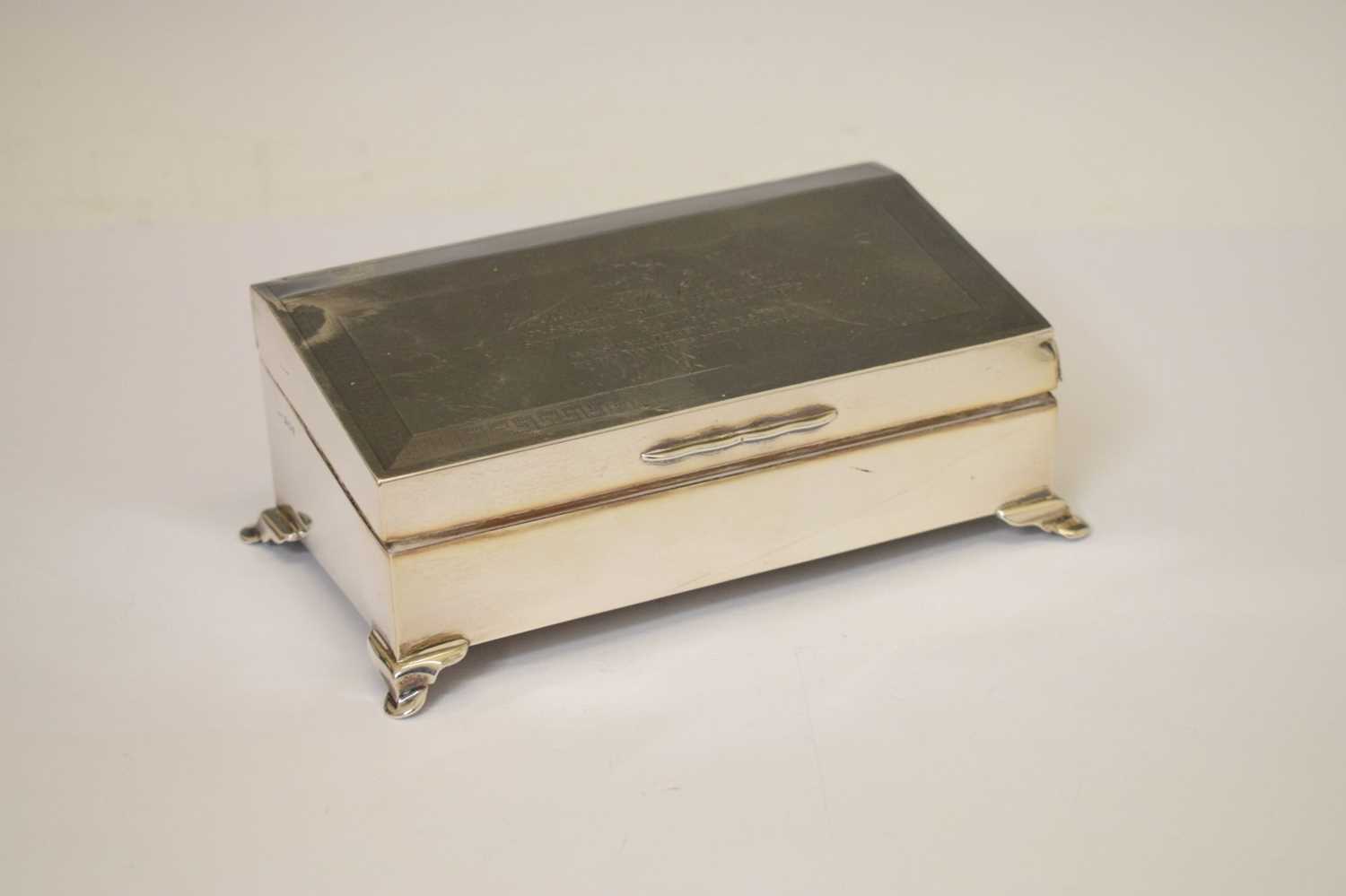 Edward VII silver tabletop box - Image 2 of 9