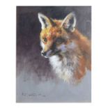 Mick Cawston (1959-2006) - Oil on board - Fox