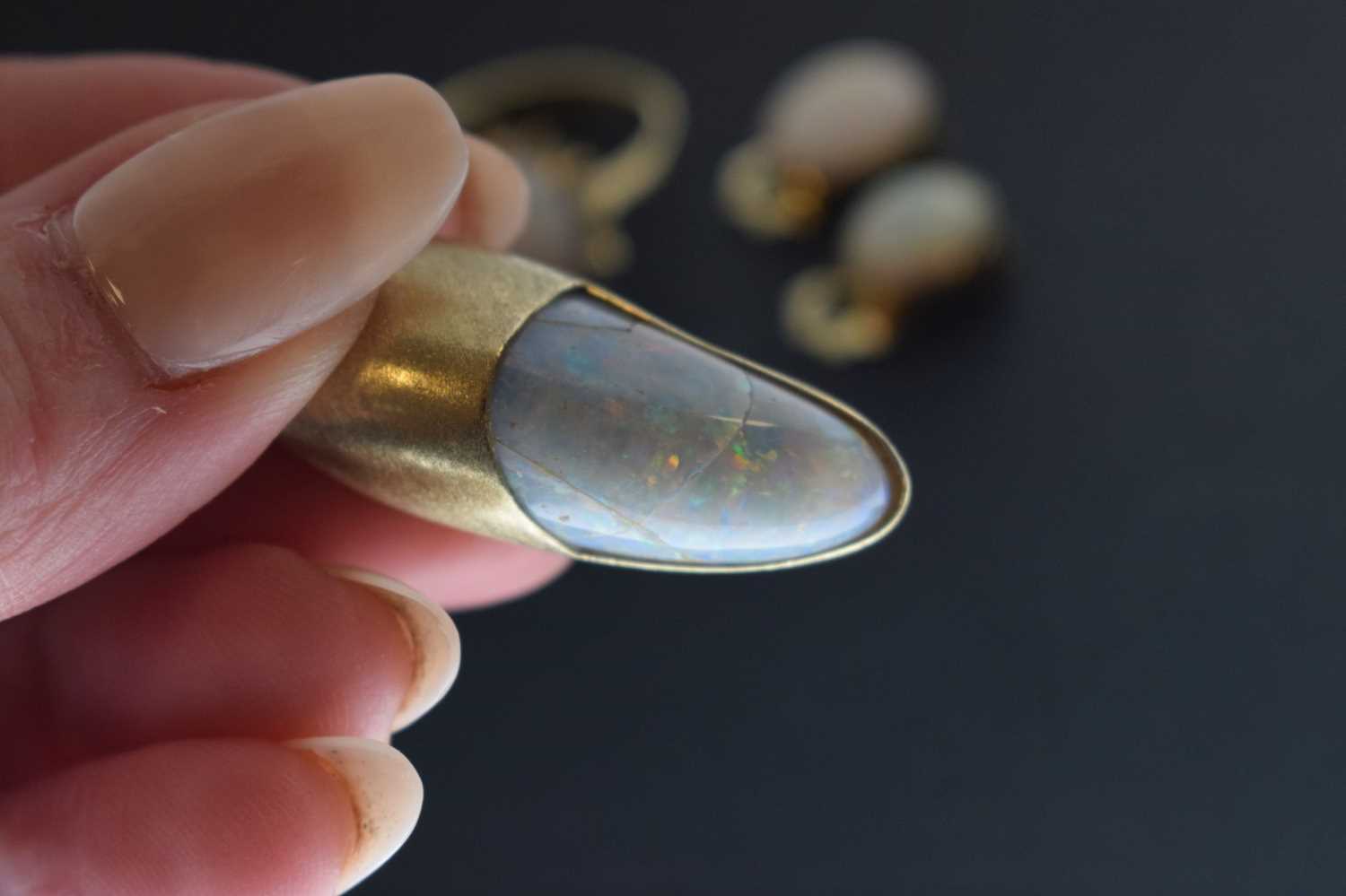 Small group of modernist opal jewellery - Image 5 of 12