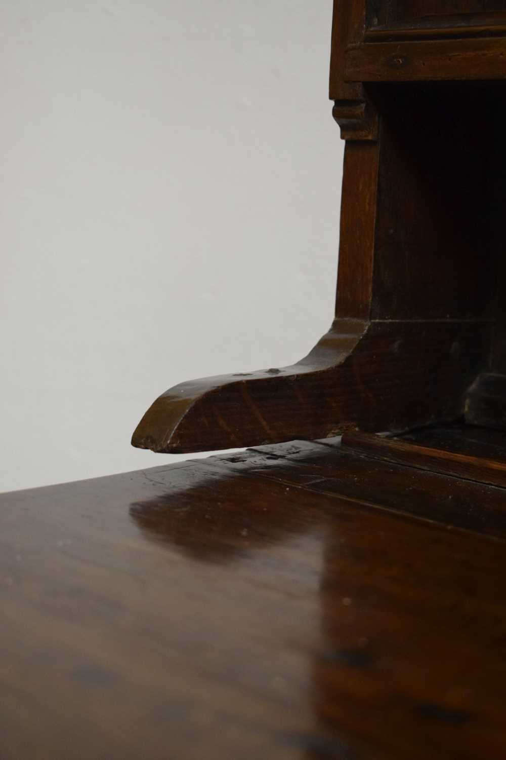 George III oak dresser and rack - Image 5 of 28