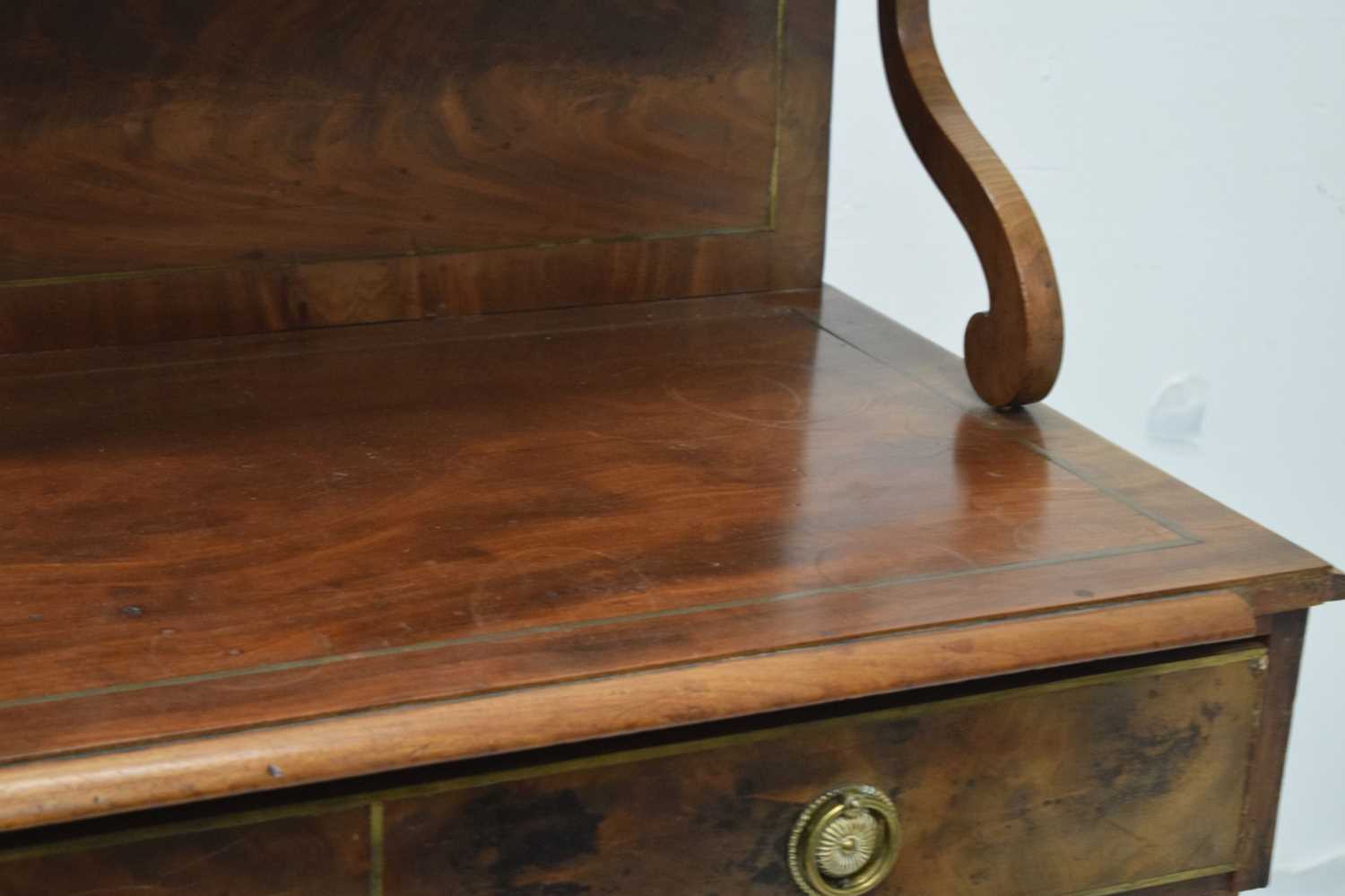 George IV brass-strung mahogany chiffonier - Image 5 of 15