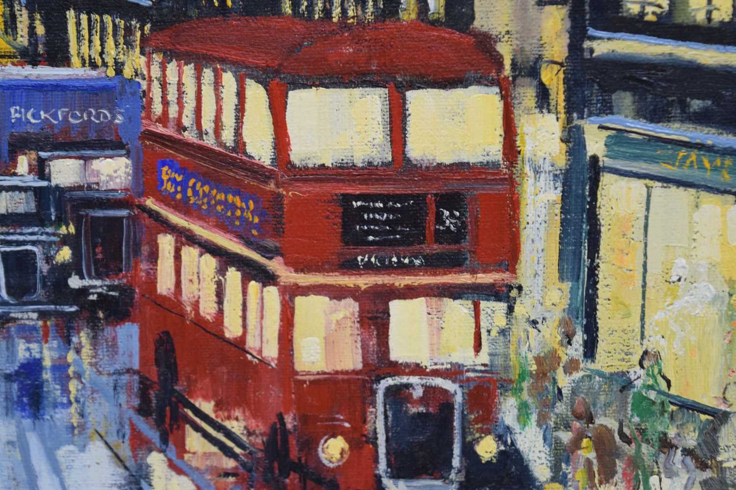 Alan King (1946-2013) - Oil on canvas - 'London Impressions', towards St. Pauls - Image 4 of 9