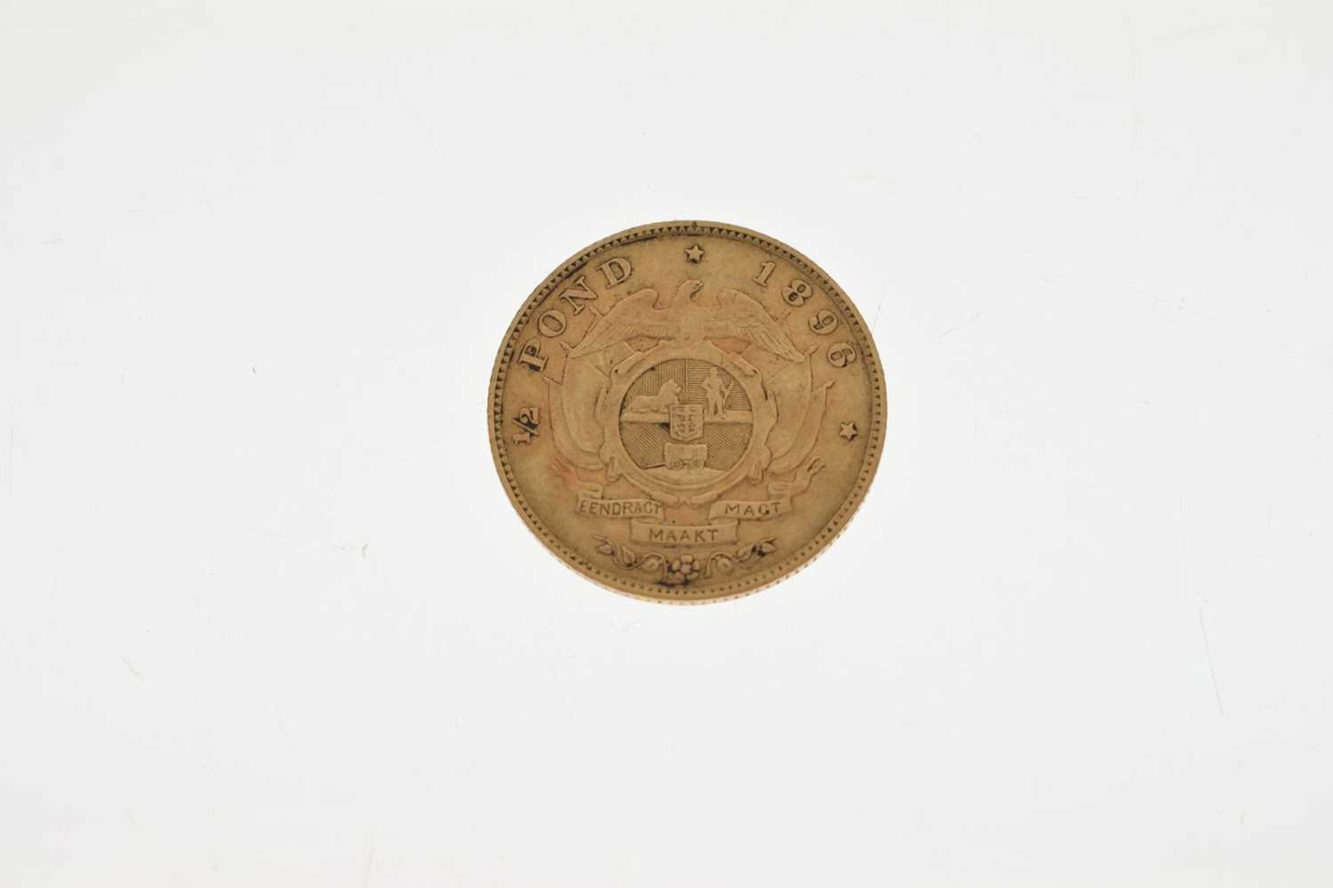 South Africa half pond gold coin, 1896 - Image 4 of 4