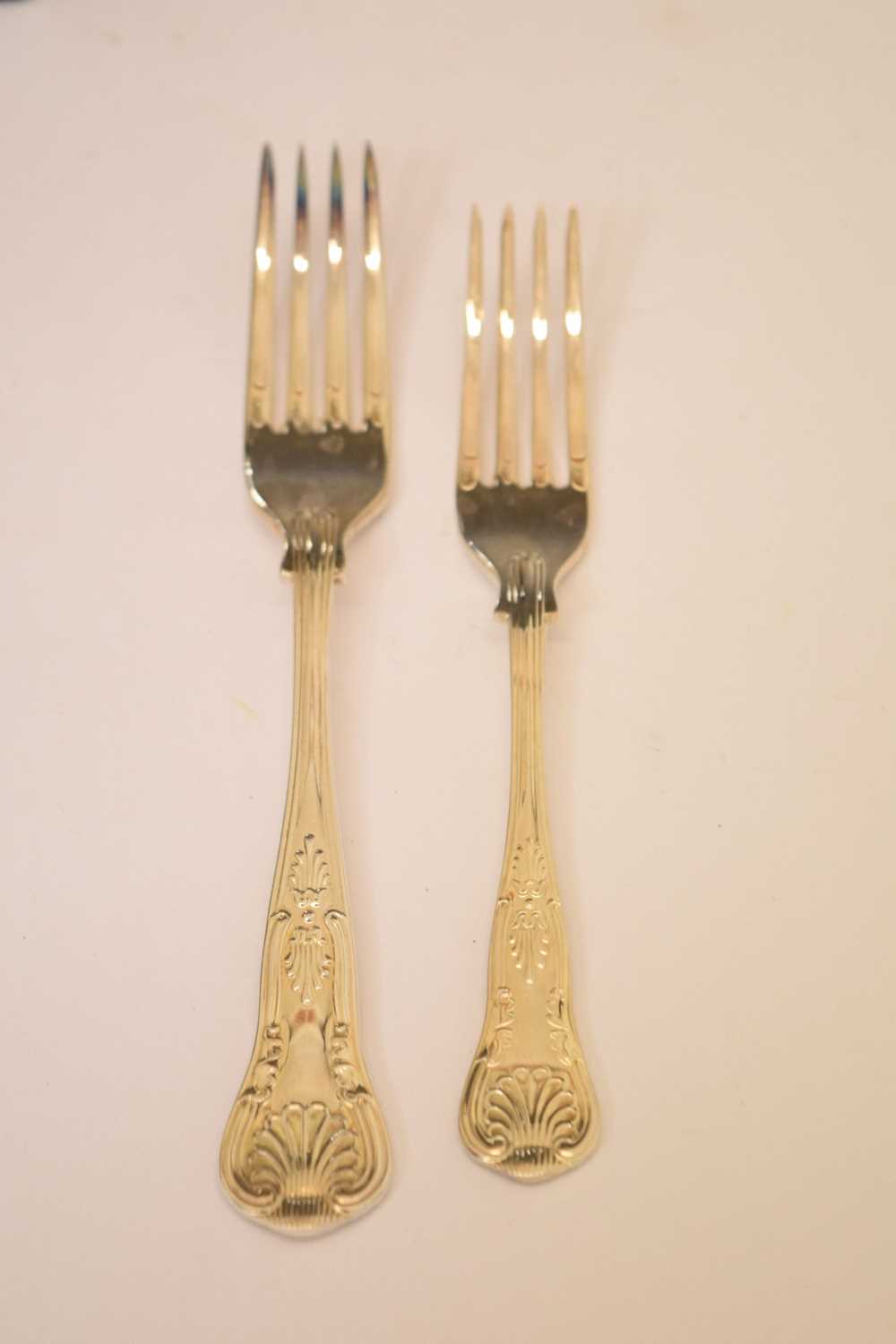 Canteen on King's pattern EPNS Sheffield cutlery - Image 3 of 5