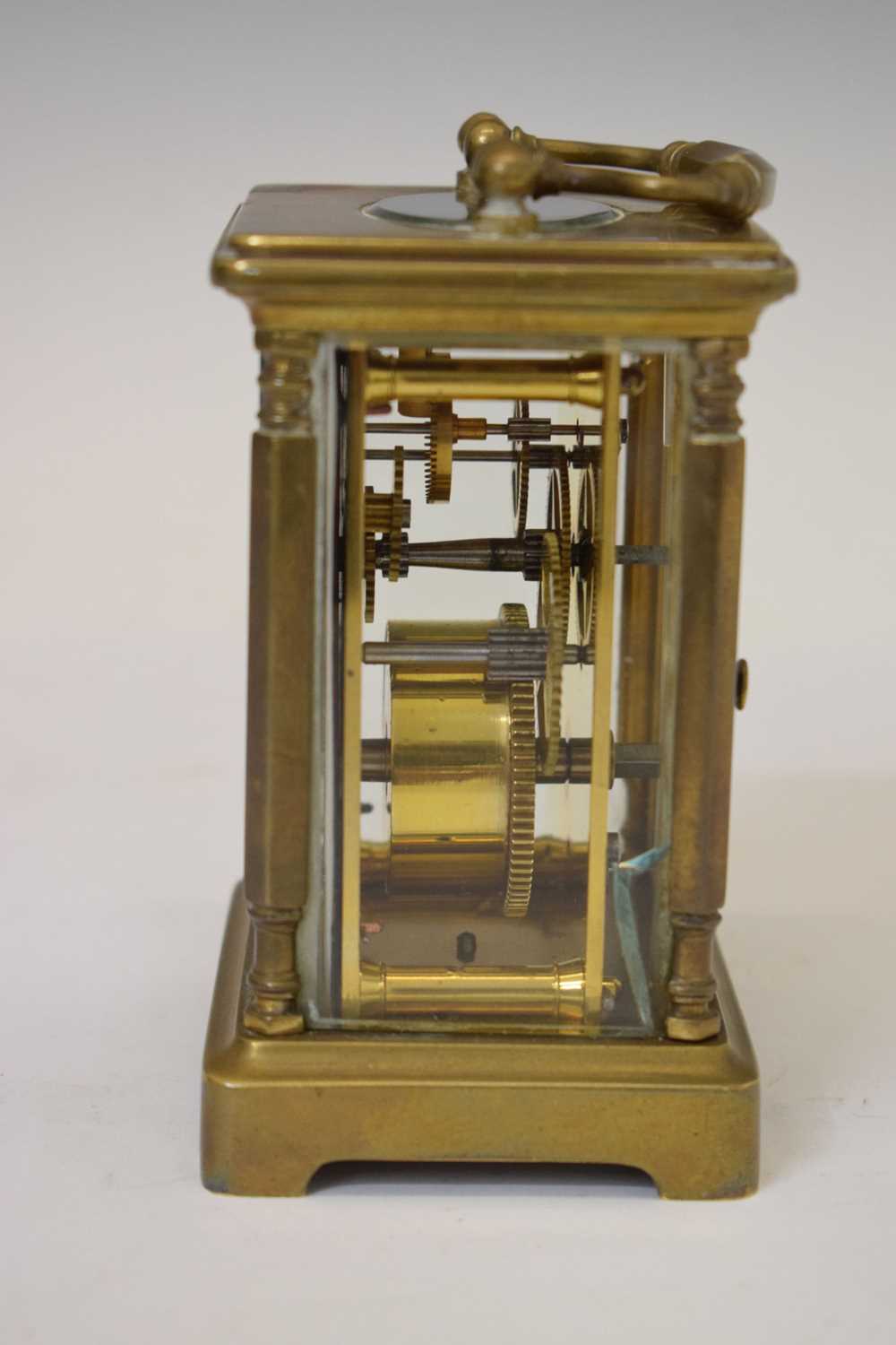 Morocco mounted desk clock and Mappin & Webb gilt metal carriage timepiece - Image 5 of 11