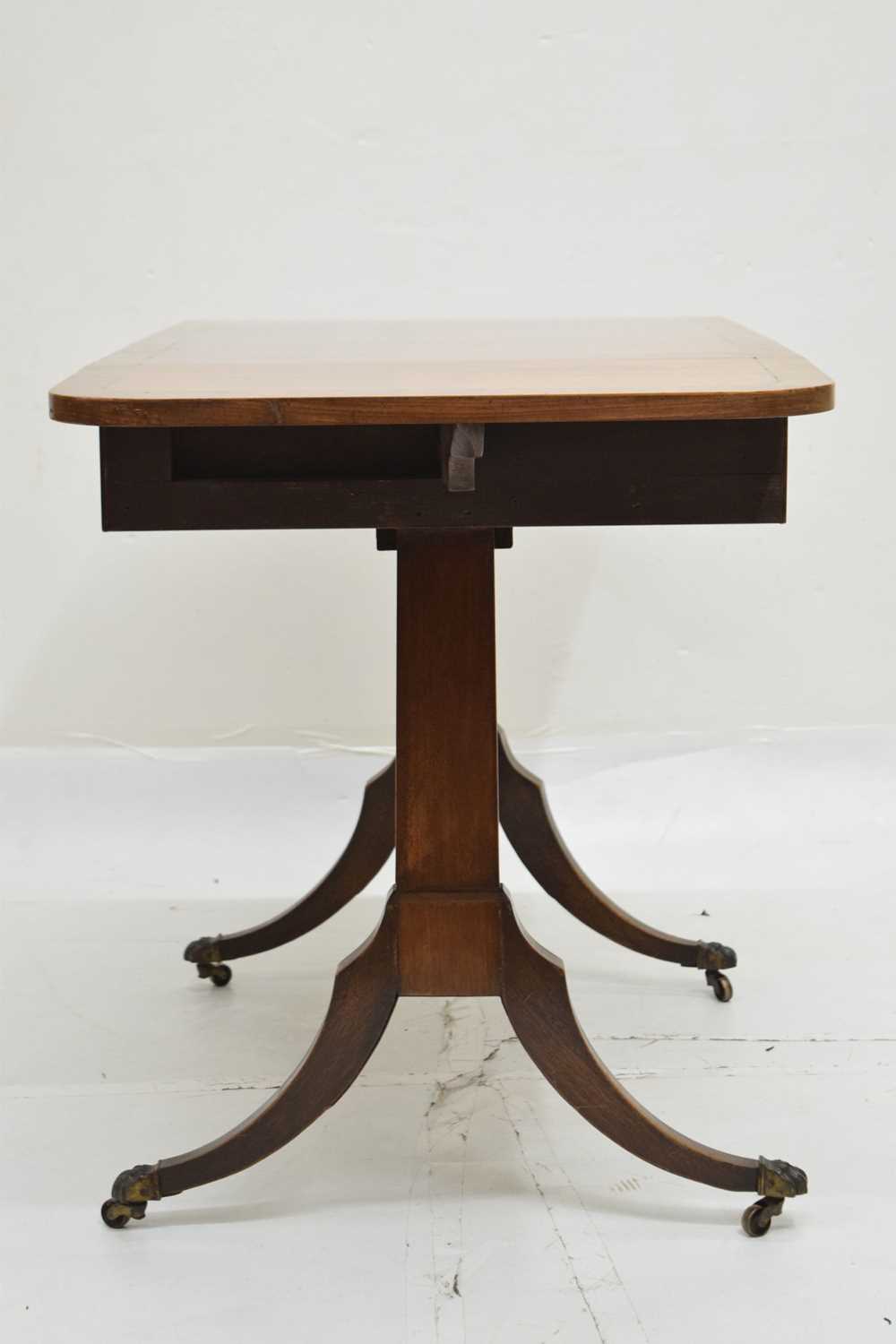 Early 20th mahogany sofa table - Image 7 of 12