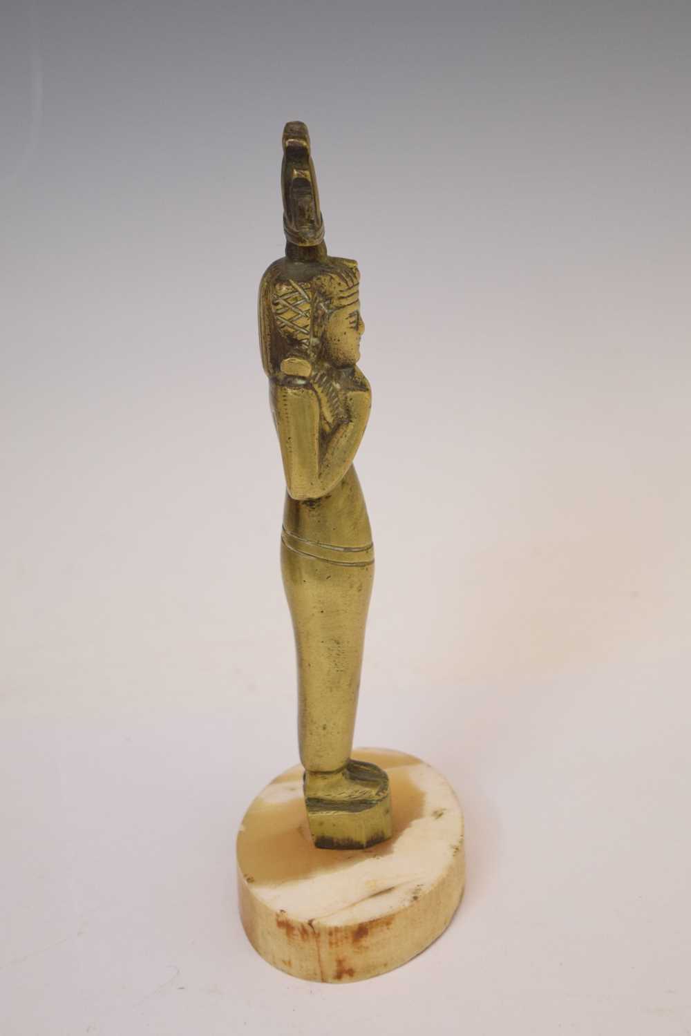 Cast brass figure of the Egyptian god Harpocrates / Horus - Image 3 of 5