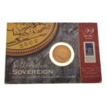 Royal Mint Elizabeth II 2000 gold sovereign in presentation pack