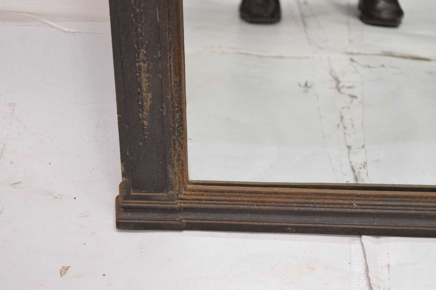 Edwardian cast iron framed mirror - Image 4 of 7