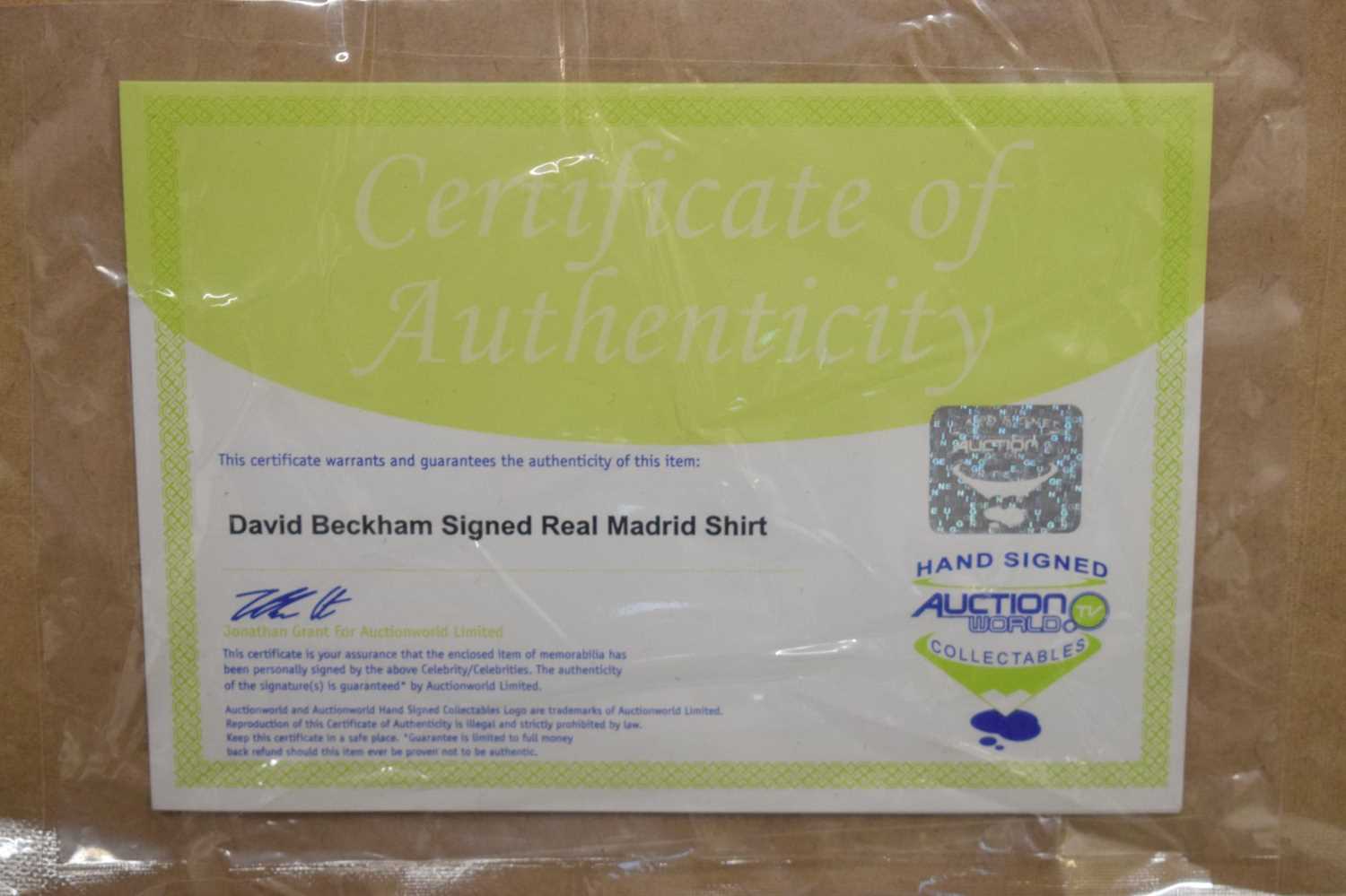 David Beckham signed Real Madrid football shirt - Image 9 of 11