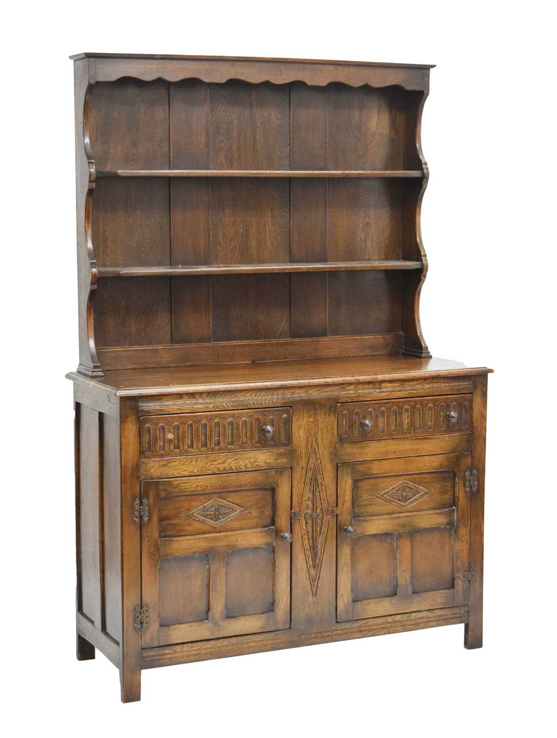 Old reproduction oak dresser