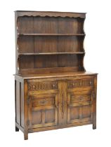 Old reproduction oak dresser