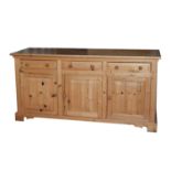 Modern pine low dresser